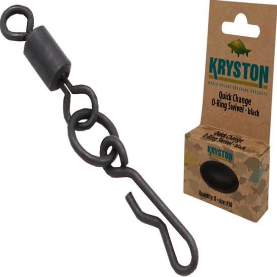 Agrafa Cu Vartej Si Anou Kryston Quick Change O-ring Swivel 7 Black