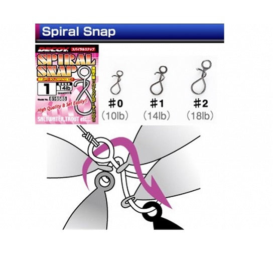 AGRAFA DECOY SPIRAL SNAP  NR 1