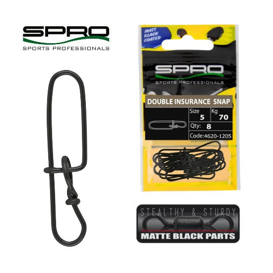 AGRAFA SPRO DOUBLE INSURANCE MATT BLACK NR 2  10BUC 28 KG