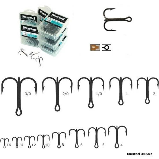 Ancora Mustad Tripla Bronz Rotunda  Nr.2/0