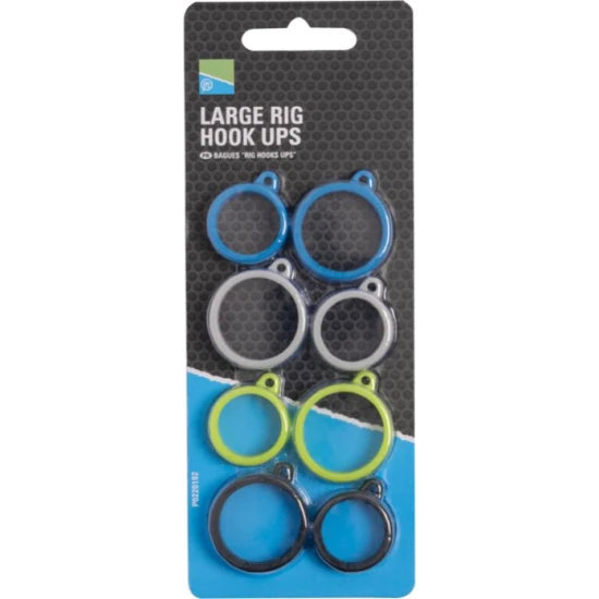 Accesorii Fixare Monturi Preston Rig Hook Ups, Large, 8buc/pac