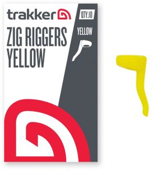 Adaptor Trakker Zig Fishing Riggers, Yellow, 10buc/plic