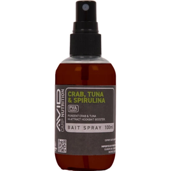 Aditiv Avid Bait Spray, Crab Tuna Spirulina, 100ml