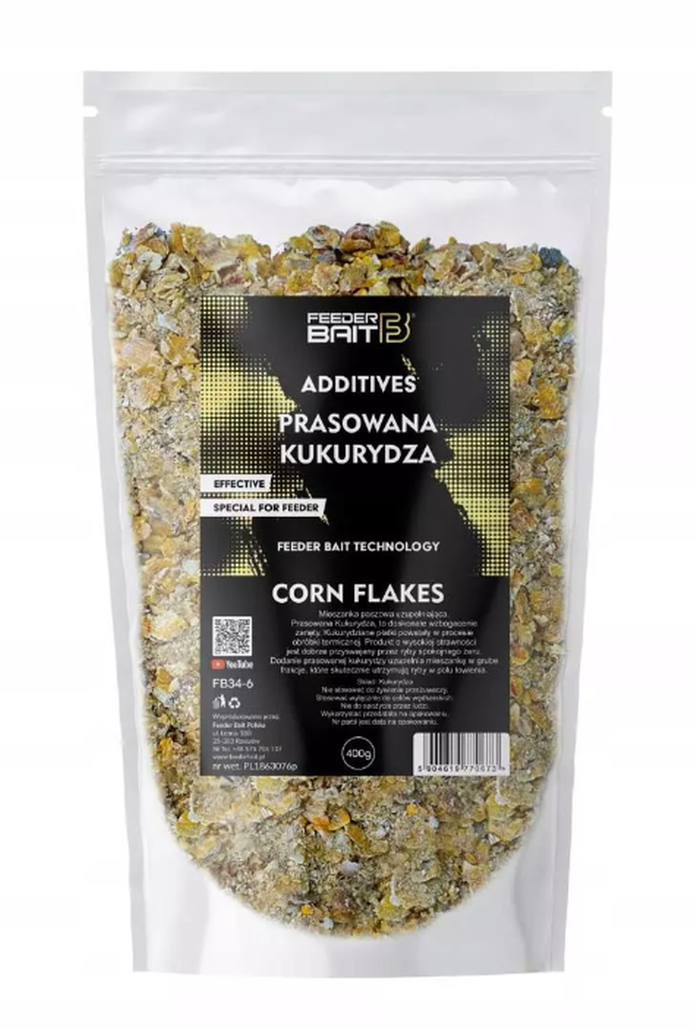 Aditiv Praf Feeder Bait Cerealier Pentru Nada Din Porumb, Corn Flakes, 400g