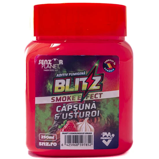 Aditiv Senzor Blitz Fumigena, Capsuna Si Usturoi, 250ml