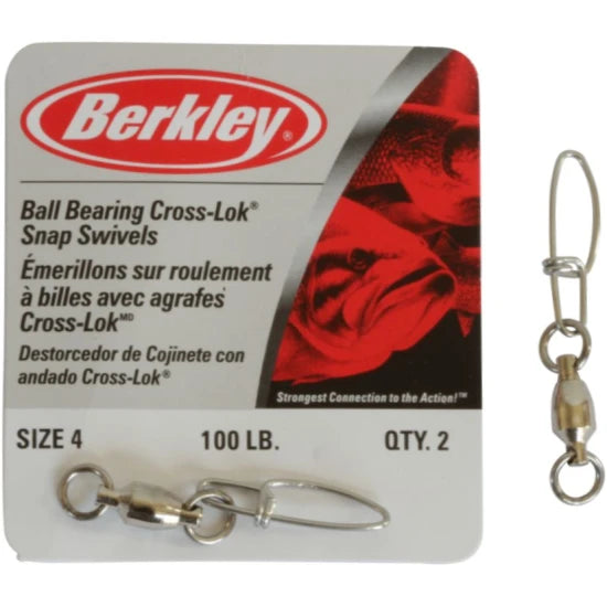 Agrafa Berkley Cu Vartej Cu Rulment Mcmahon Ball Bearing Swivels, Nr.4, 2buc/pac
