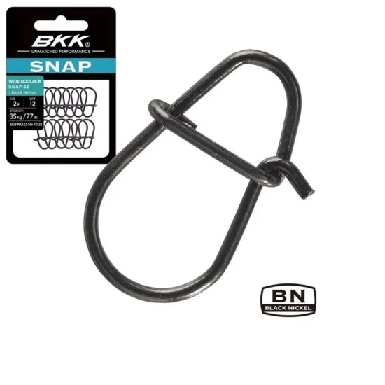 Agrafa Bkk Wide Duolock Snap-52 Black Nickel Nr.2 / 35kg, 12buc/pac