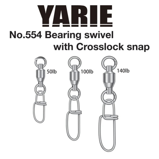 Agrafa Crosslock Cu Vartej Cu Rulment Yarie 554 50lbs, 3buc/pac