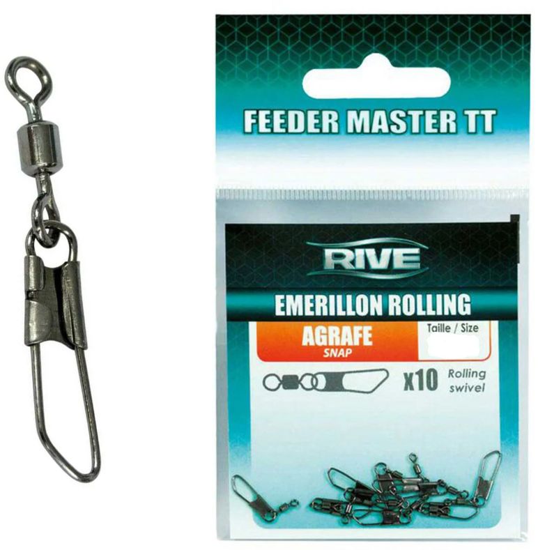 Agrafa Cu Vartej Rive Rolling Snap, Marime 14+0, 10buc/plic