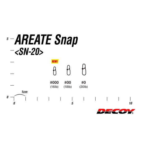 Agrafa Decoy Areate Snap Sn20, Nr. 0, 30lbs, 10buc/pac