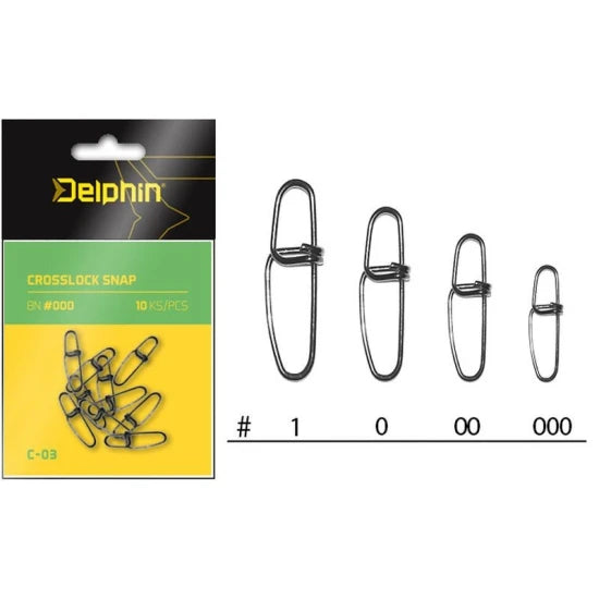 Agrafa Delphin Crosslock Snap C-03 Nr.00, 6kg, 10buc/plic