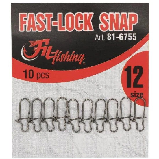 Agrafa Rapida Filfishing Fastlock Snap, Nr.12, 10buc/plic