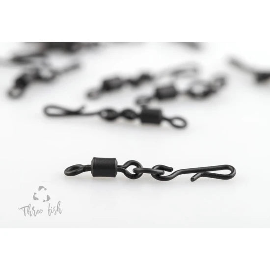 Agrafa Rapida Cu Vartej Zfish Quick Change Ring Swivel Matt, Size 8, 10buc/pac