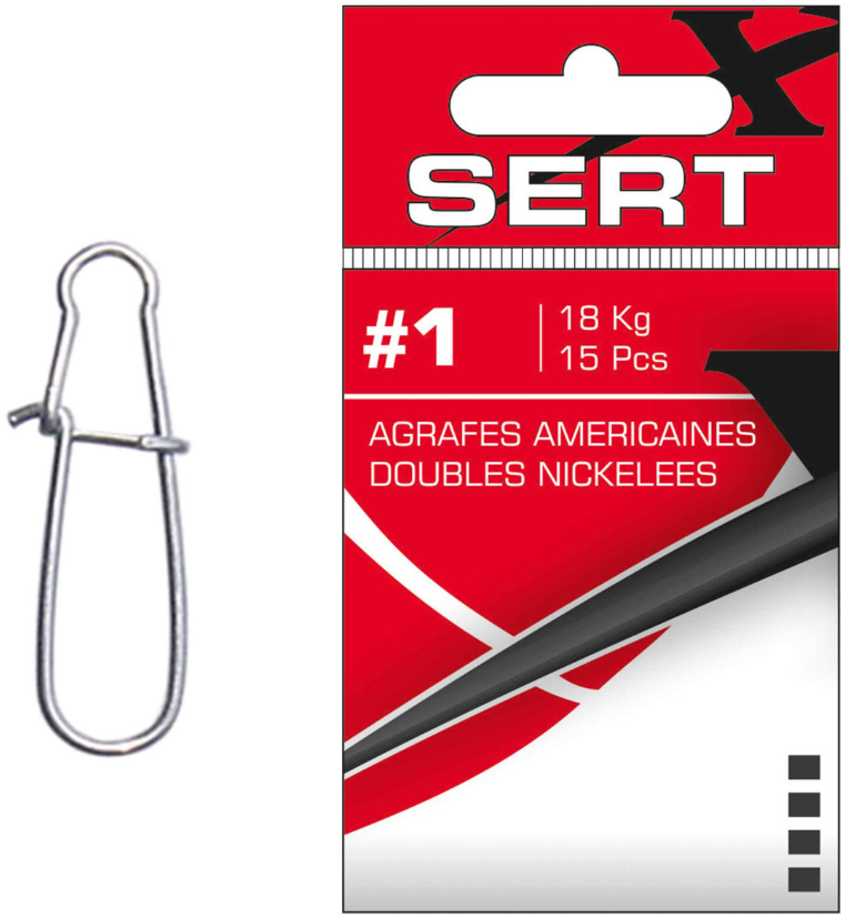 Agrafa Sert Americana Dubla, Nr.00, 9kg, 10buc/plic