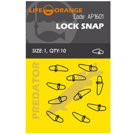 Agrafa Snap Orange Lock Snap No.00, 10buc/pac