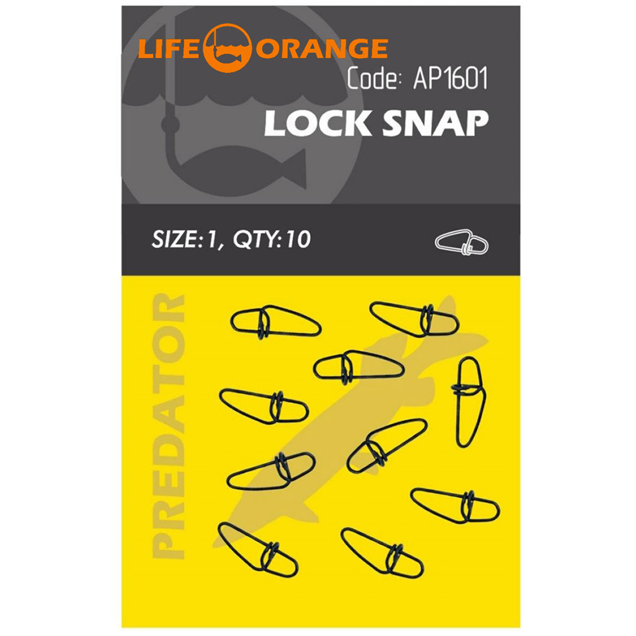 Agrafa Snap Orange Lock Snap No.00, 10buc/pac