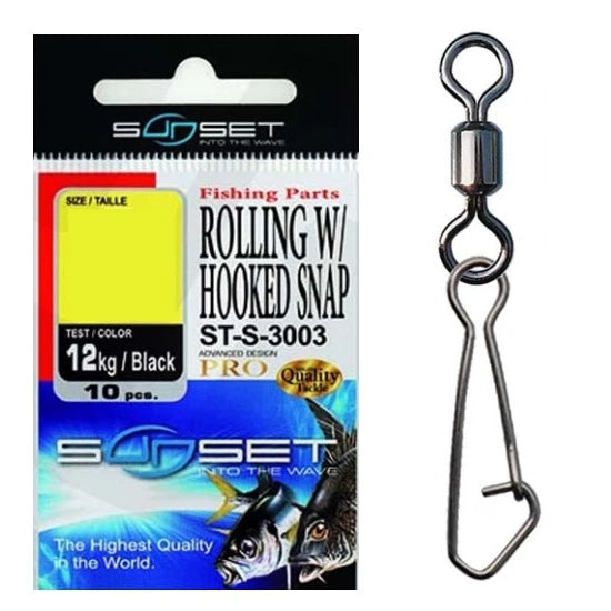 Agrafa Vartej Sunset St Rolling Hooked Snap St-s-3003 Nr8 12kg