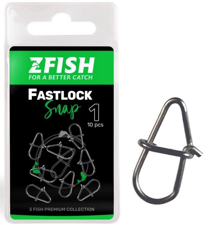 Agrafa Zfish Fast-Lock Snap, Nr.1, 9kg, 10buc/pac