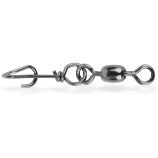 Agrafa Cu Vartej Mustad Crane Swivel With Fastach Clip, Nr.8, 10buc/pac