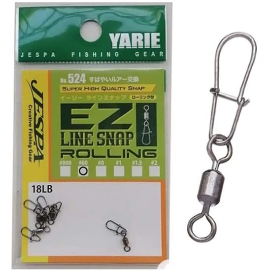 Agrafa Cu Vartej Yarie Jespa 524 Ez Line Snap, Nr.0, 22lb, 5buc/pac