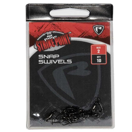 Agrafe Vartej Fox Rage Strike Point Snap Swivel Nr.1, 10buc