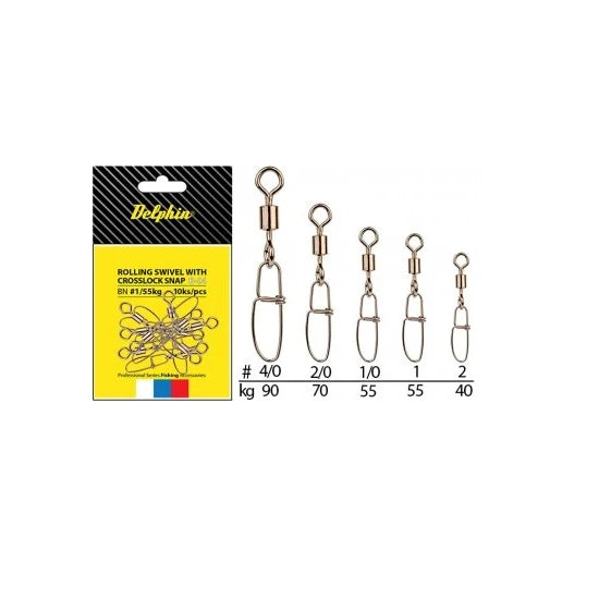 Agrafe Rapide Delphin Crosslock B 04 Bn Nr.4/0