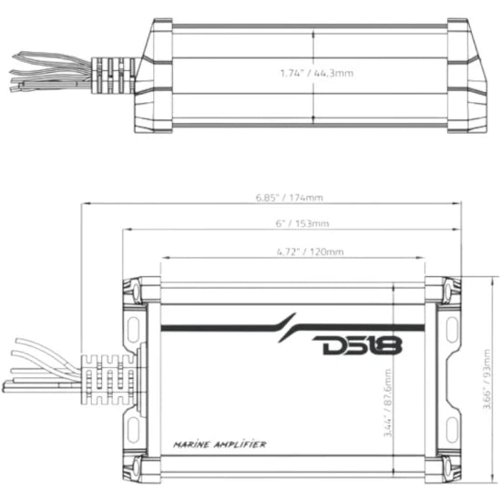 Amplificator Marin Ds18 Mp.4a, 4 Canale, 480w