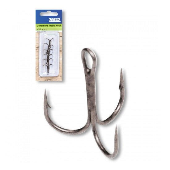 Ancora Zebco Topic Treble Hook Gunsmoke Nr.4