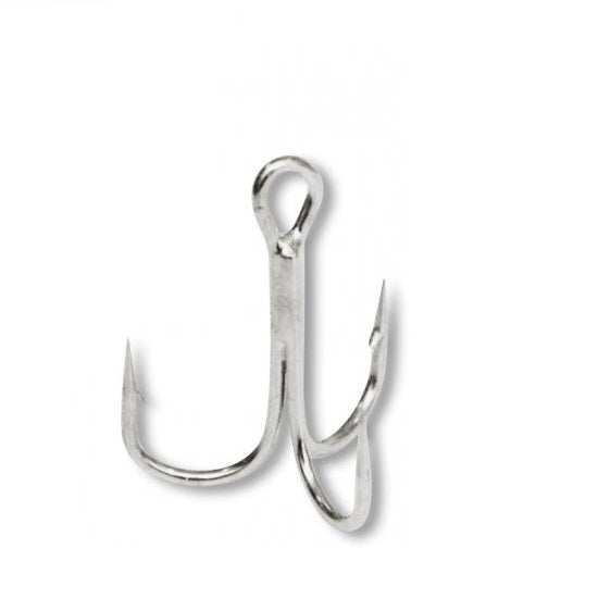 Ancora Zebco Topic Treble Hook Nickel No.6/0 2buc/pac