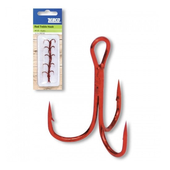 Ancora Zebco Topic Treble Hook Red Nr.2