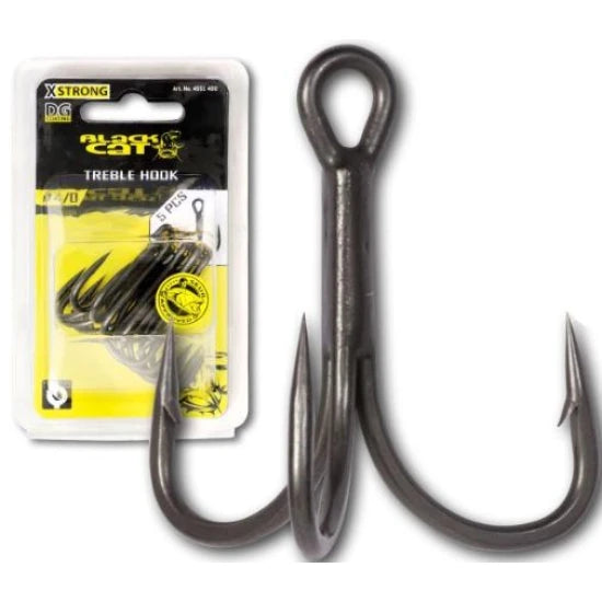 Ancore Triple Black Cat Treble Hook Dg Coating, Nr.1, 5buc/pac