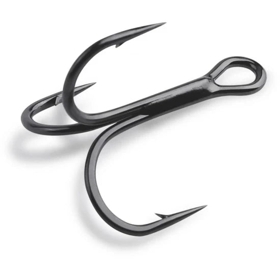 Ancore Triple Mustad Kvd Elite Round Bend Treble Hook 1x Strong Nr.2/0, 5buc/pac
