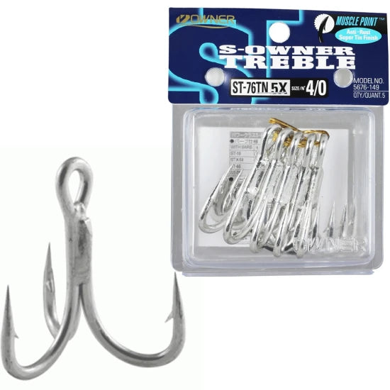Ancore Triple Owner St-76tn 5x Muscle Point, Nr.5/0, 4buc/pac
