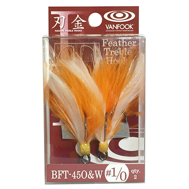 Ancore Vanfook BFT-45 Orange and White Treble nr1, 2buc/plic