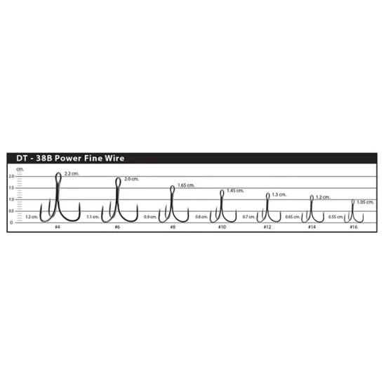Ancore Vanfook Dt-38bl-s Barbless Treble Nr.4, 6buc/plic