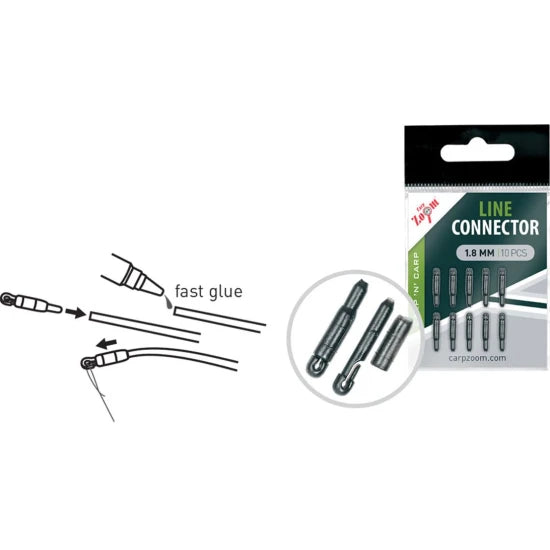 Apicale Vergi Carp Zoom Line Connector, 2.3mm, 10buc/plic