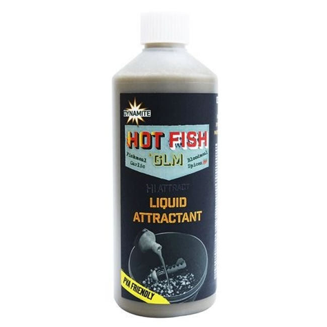 Atractant Lichid Dynamite Baits Hot Fish &amp; GLM, 500ml