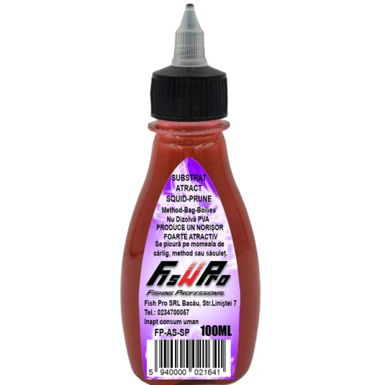 Atractant Lichid Fish Pro Atract Substrat, Squid-prune, 100ml