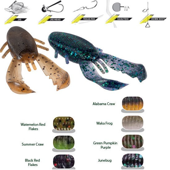BAZZY BUG COLMIC HERAKLES 8cm Green Pumkin Purple Green Flk