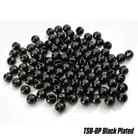 Bile Tungsten Slotted Beads 5.5mm Black Painting 10buc/plic