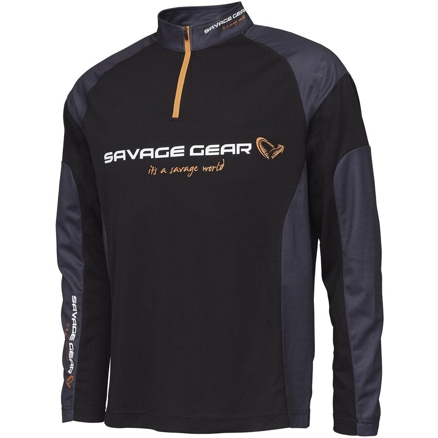 BLUZA SAVAGE GEAR TOURNAMENT GEAR BLACK INK MARIME L