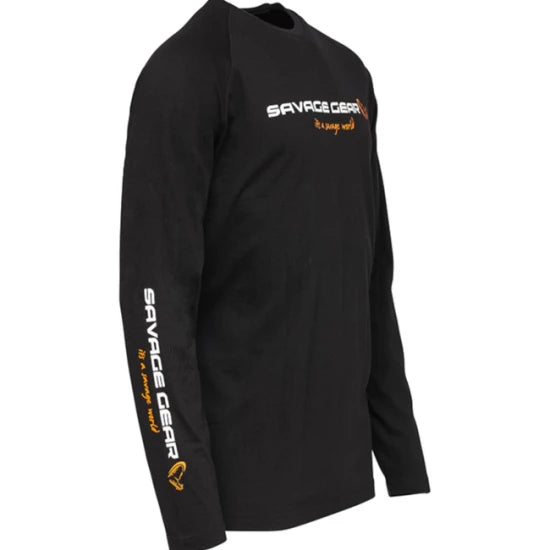 Bluza Savage Signature Logo Long Sleeve Black Caviar Mar.m