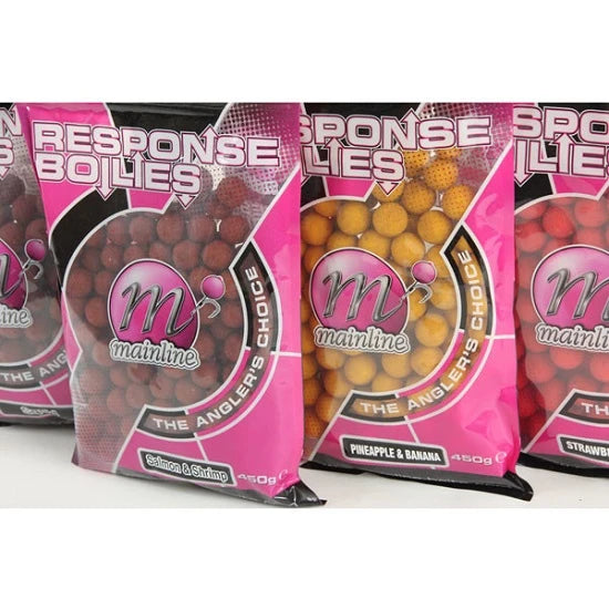 Boilies Mainline Response 15mm Strawberry 450g