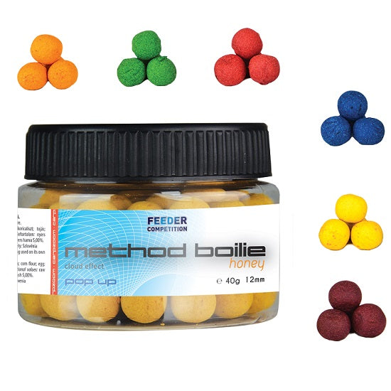 BOILIES POP UP CARP ZOOM FEEDER COMPETITION METHOD 12mm 40gr Fish-Halibut
