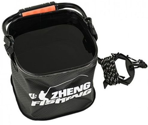 Bac Pliabil Zheng Fishing, Black, 5L, 20x20x20cm