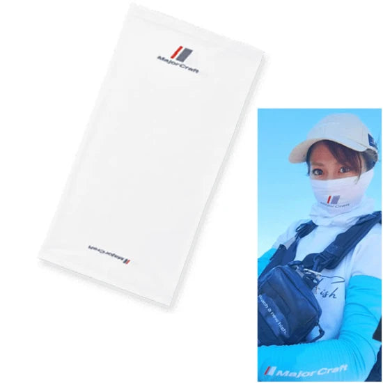 Bandana Major Craft Uv Cut Face Guard, White