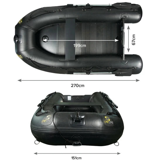 Barca Gonflabila Carp Spirit Black Boat Alu 270