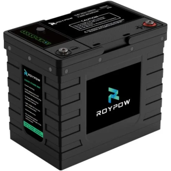 Baterie Roypow Ip65 S-serie Batterie 12v 50ah, Lifepo4, 25.9x16.6x22.5cm
