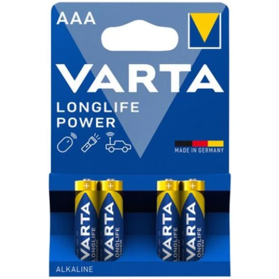 Baterii Varta Alcaline High Energy Aaa(r3), 4 Buc/pac