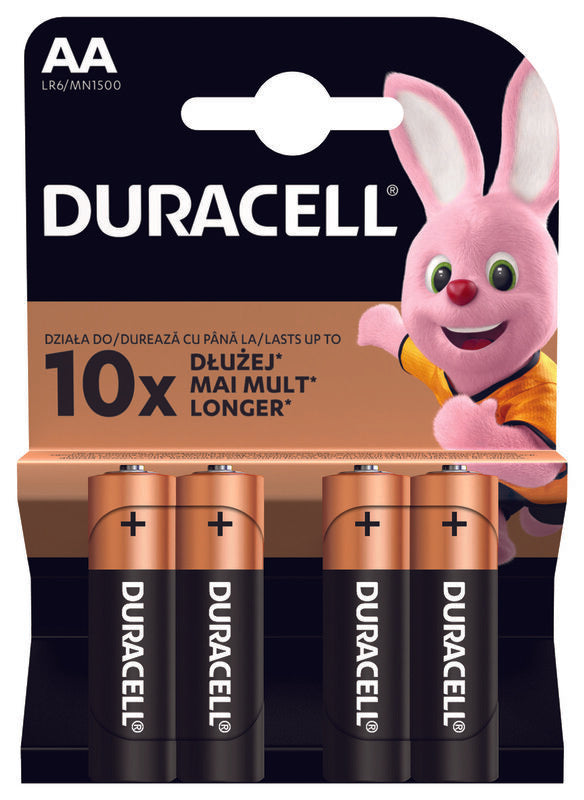Baterii alcaline Duracell Basic AAK4 LR06 4 buc
